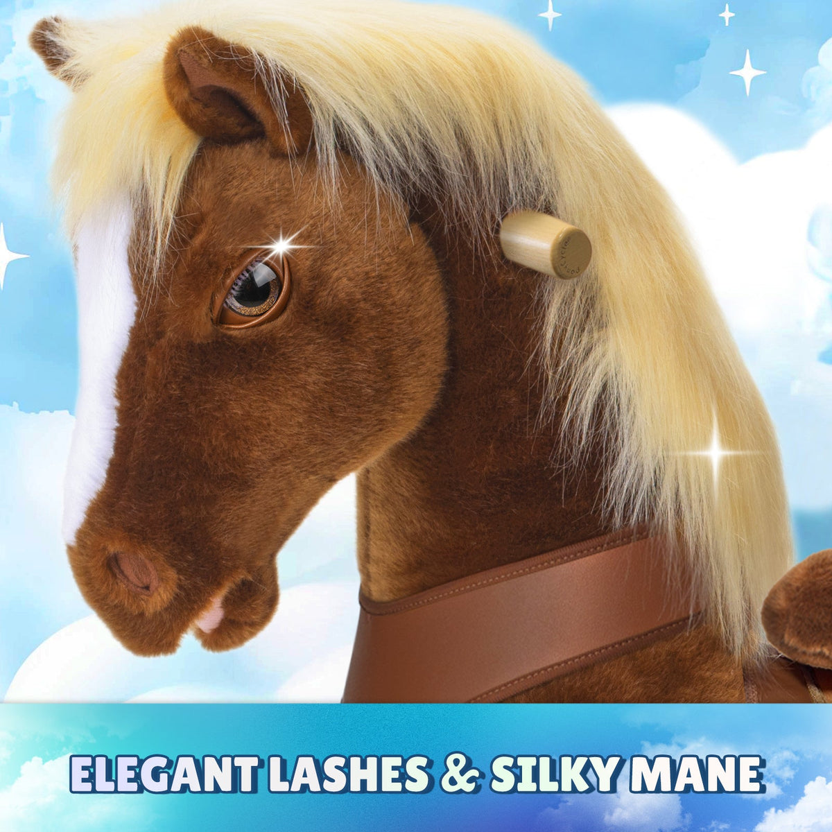 PonyCycle, Inc. - Brown Horse Model Y Ride on Toy - 3-4 Years - Preschool