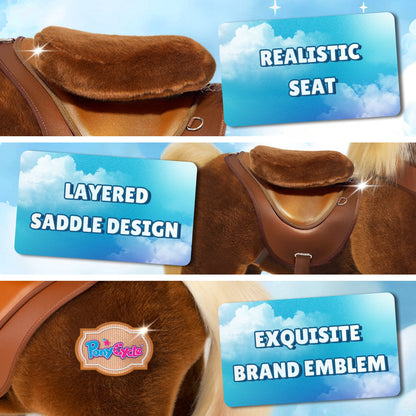 PonyCycle, Inc. - Brown Horse Model Y Ride on Toy - 3-4 Years - Preschool