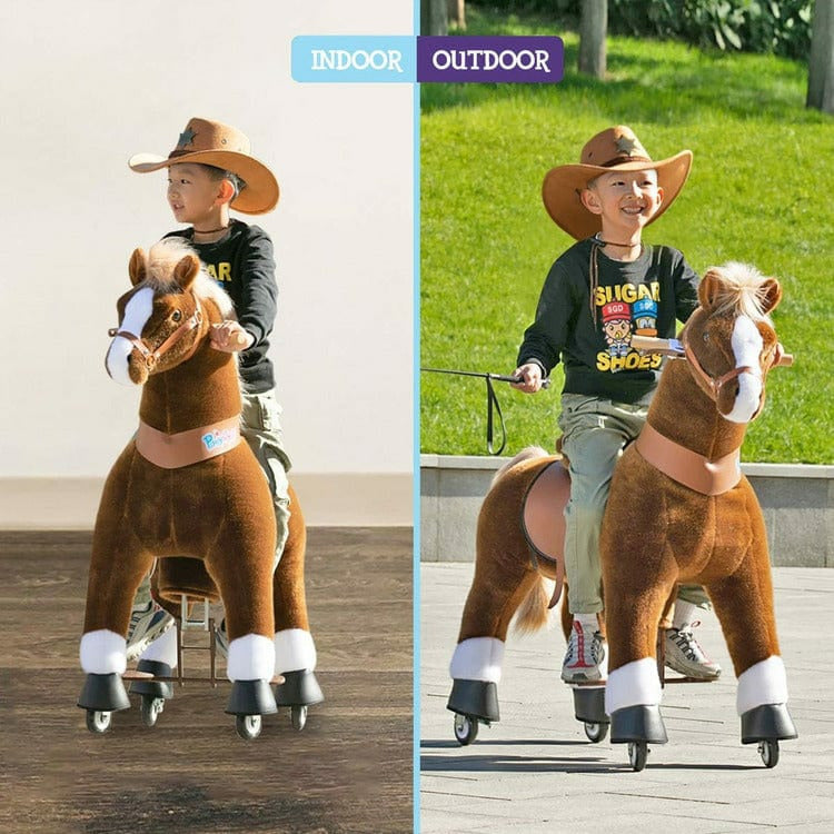 PonyCycle, Inc. - Brown Model U Ride-On Horse - 7+ Years - Preschool