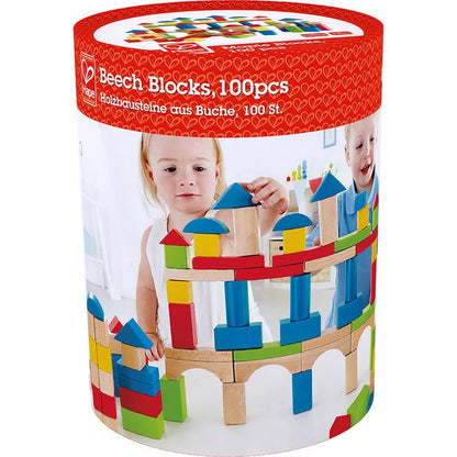 Hape - Build Up & Away Blocks - 100 Pieces - Infants