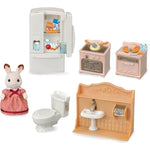 Calico Critters - Calico Critters Playful Starter Furniture Set, Dollhouse Furniture Set with Figure and "Working" Appliances - Collectibles