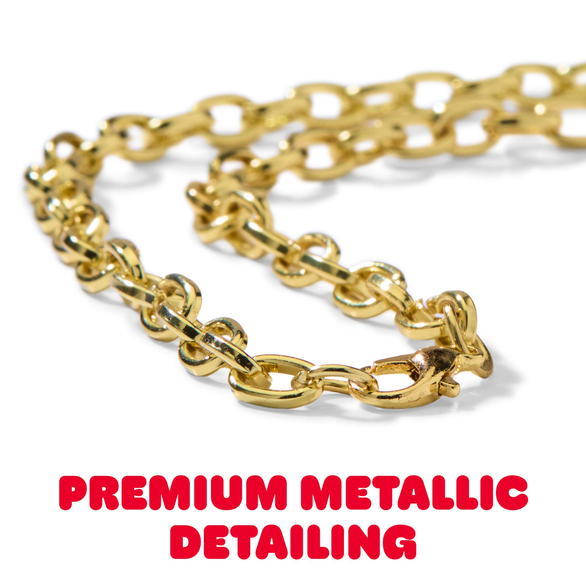 FAO Schwarz - Charm Squad Gold Necklace - Fashion Activity and Roleplay