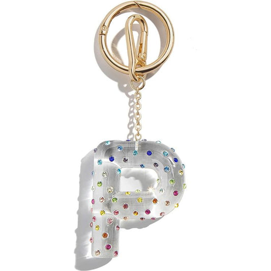 Minibar by BaubleBar - Confetti Initial Bag Charm - P - Trend Accessories