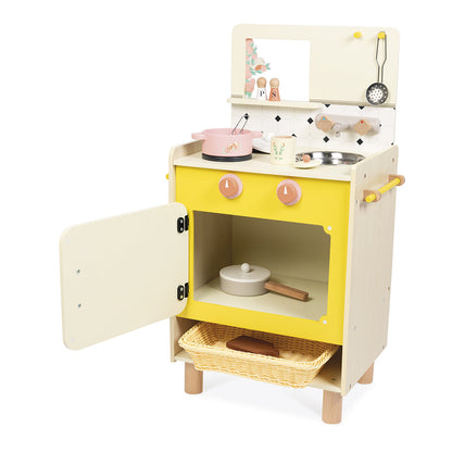 Janod - Cottage Chic Compact Cooker Kitchen - Preschool