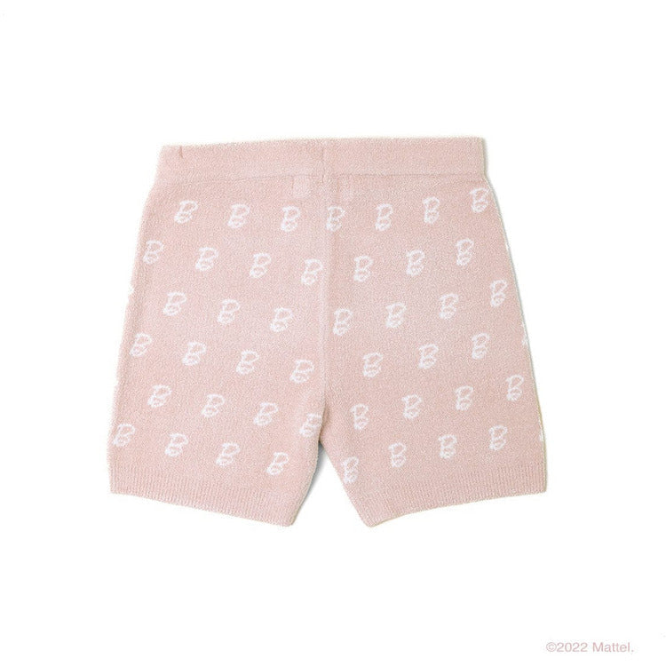 Barefoot Dreams - CozyChic Ultra Lite® Barbie™ Monogram Biker Short - Size 12-14 - World of Barbie