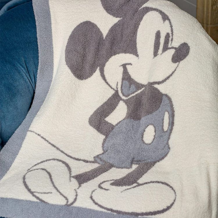Barefoot Dreams - CozyChic Vintage Disney Mickey Mouse Baby Blanket - Trend Accessories