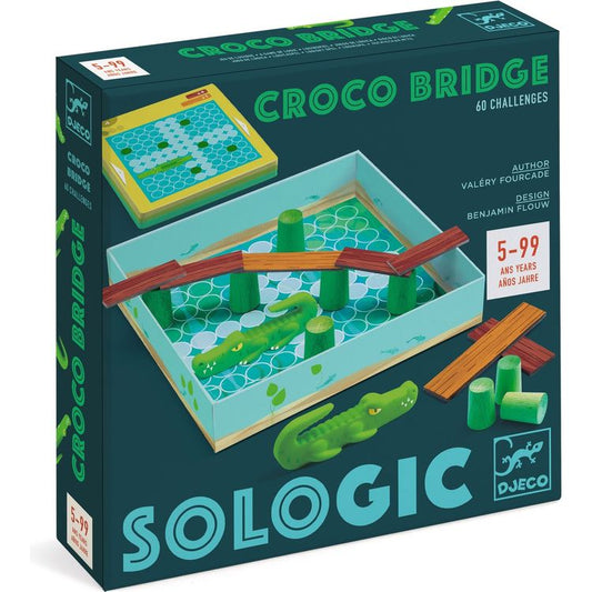 Djeco - Croco Bridge Sologic Game - STEM