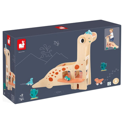Janod - Dinosaur Garage Playset - Preschool