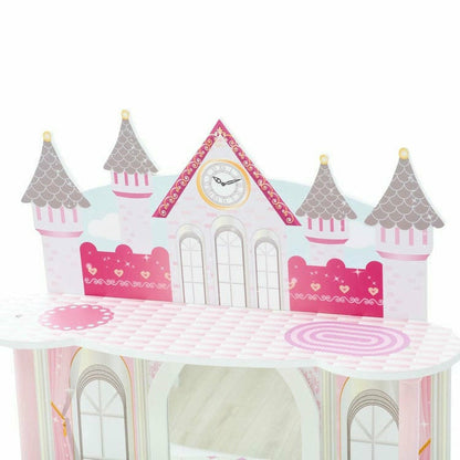 Teamson Kids - Dreamland Castle Play Vanity Set - White / Pink - Room Decor