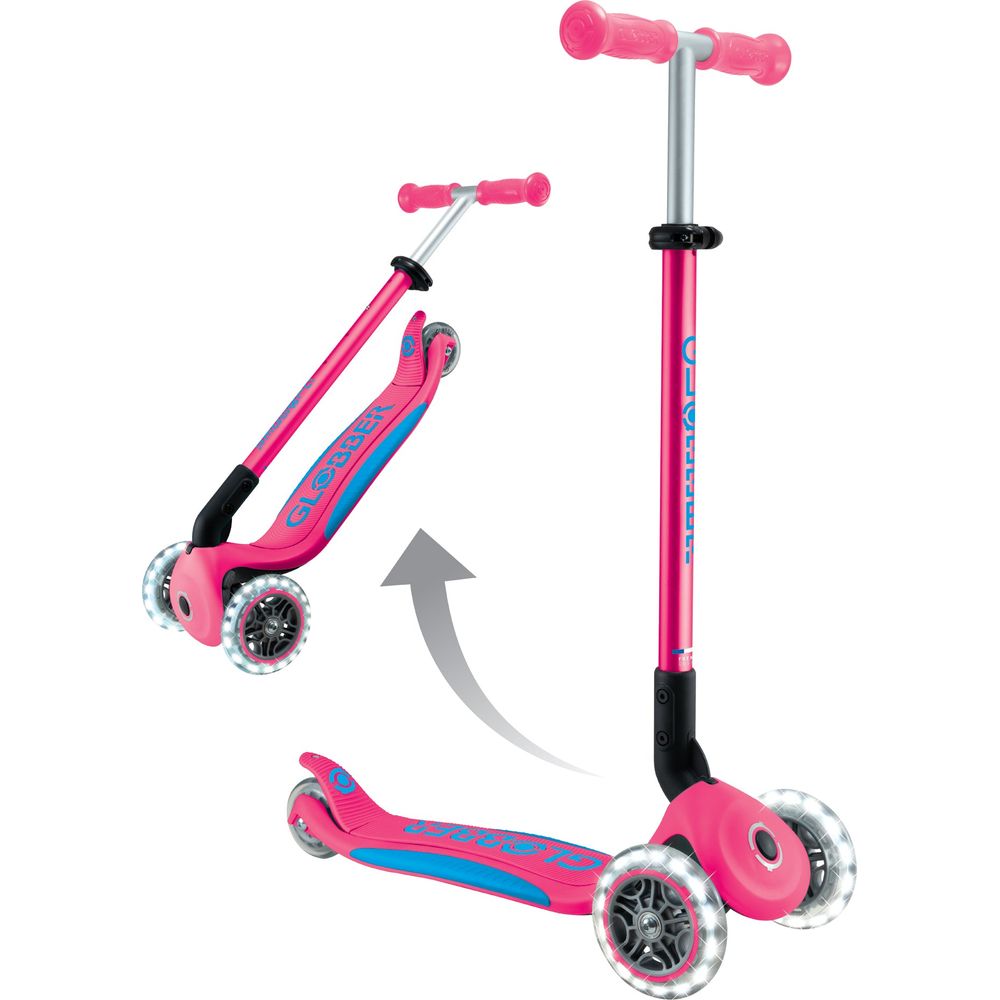 Globber - Elite Lights Scooter - Fuchsia - Outdoor