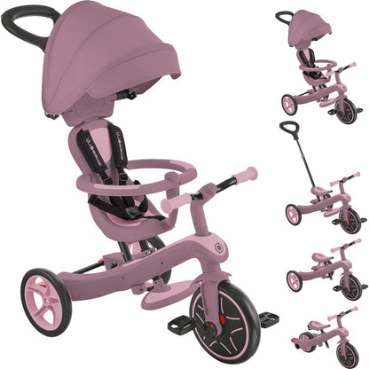 Globber - Explorer Trike Eco 4-in-1 - Berry - Outdoor