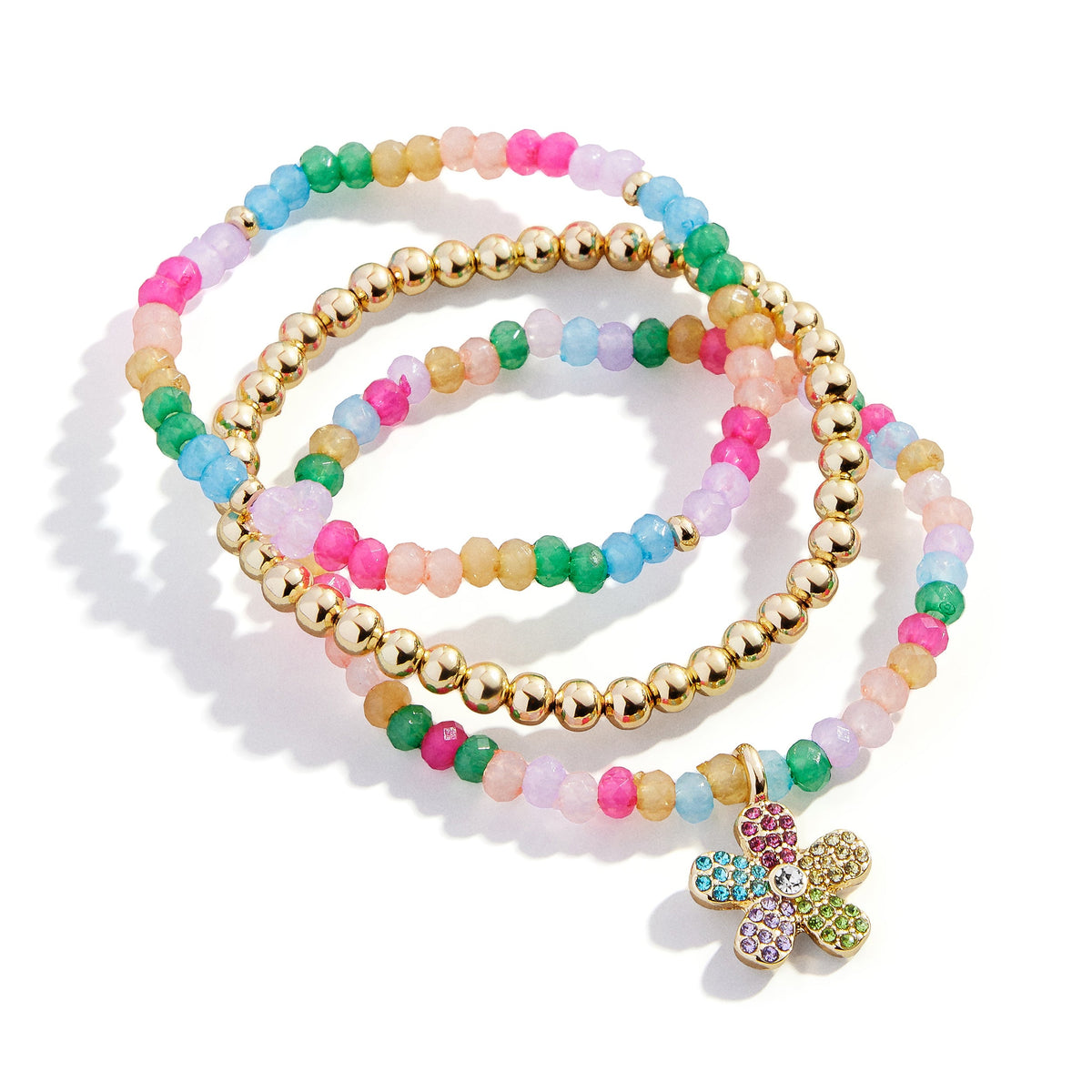 Minibar by BaubleBar - Flower Bracelet Set of 3 - Trend Accessories