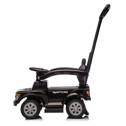 Freddo - Ford Raptor 3-in-1 Push Ride On Toy Car - Black - Outdoor
