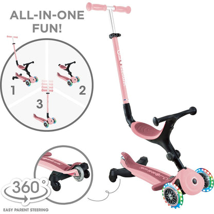 Globber - Go Up Active 360 Scooter - Pastel Pink - Outdoor