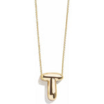 Minibar by BaubleBar - Gold Bubble Initial Necklace - T - Trend Accessories