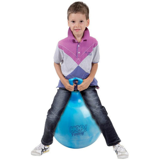 Gymnic® - Gymnic Hop 45 - 18 inch Hop Ball Swirl Blue - Preschool