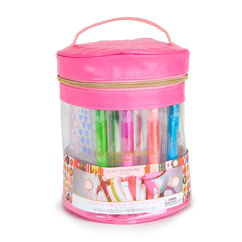 FAO Schwarz - Hair Dazzle Design 20-Piece Set - Fashion Activity and Roleplay