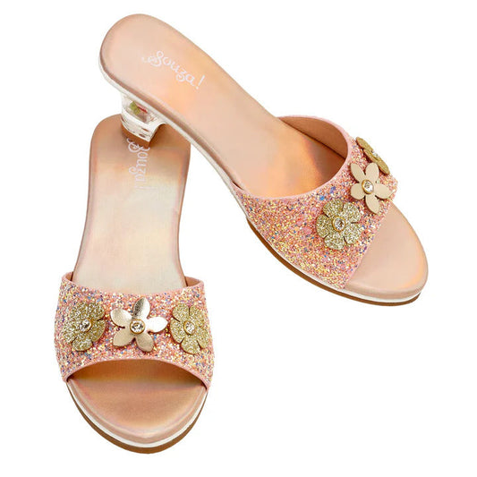 Souza - High-Heel Clarisse Slipper (Gold Peach) - Size 8-9 - Dress up