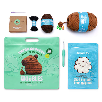 The Woobles - Hugh the Capybara Learn to Crochet Kit - Creativity