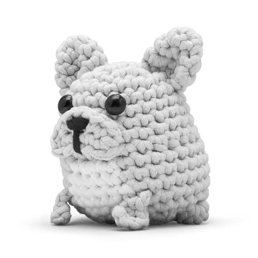 The Woobles - Hugo the French Bulldog Learn to Crochet Kit - Creativity