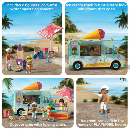 Playmobil - Ice Cream Truck with Surf Shop Playset - Preschool