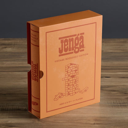 WS Game Company - Jenga Vintage Bookshelf Edition - Games