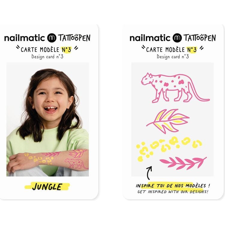 Nailmatic - Jungle Tattoo Pen Set for Kids - Trend Accessories