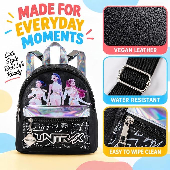KPop Demon Hunters - K-Pop Demon Hunters Purse Backpack - Trend Accessories