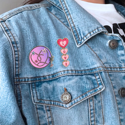 FAO Schwarz - LOVE Stack Enamel Pin - Collectibles