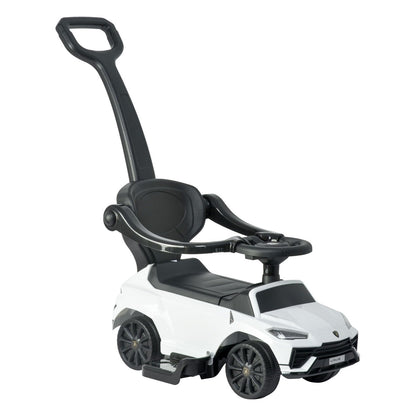 Best Ride on Cars - Lamborghini Urus 3 In 1 Push Car - White - Outdoor