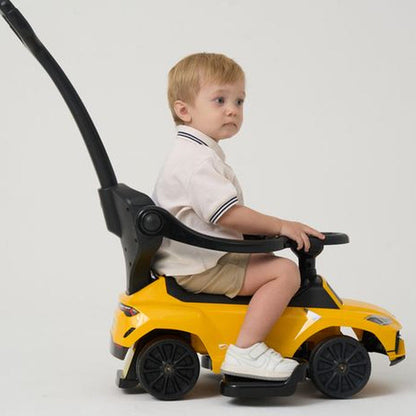 Best Ride on Cars - Lamborghini Urus 3 In 1 Push Car - Yellow - Outdoor