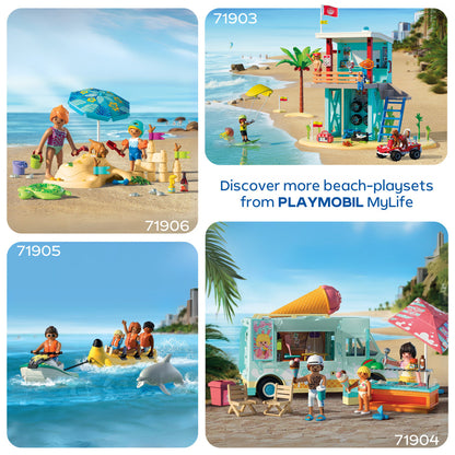 Playmobil - Lifeguard Tower with Beach Buggy Playset - Preschool
