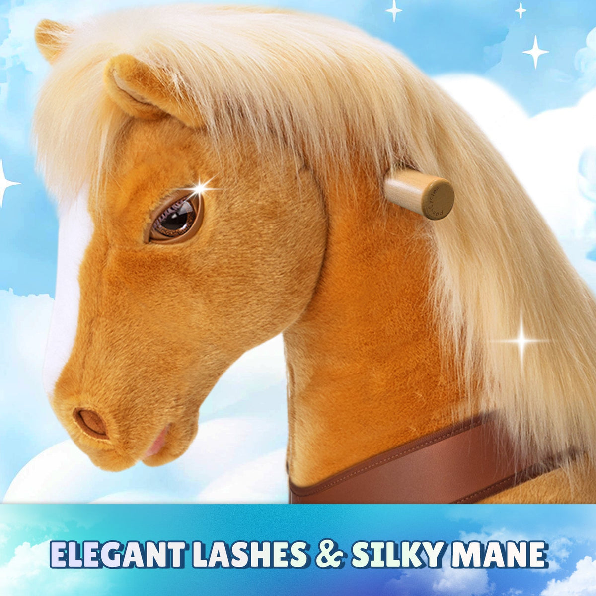 PonyCycle, Inc. - Light Brown Horse Model Y Ride on Toy - 4-7 Years - Outdoor