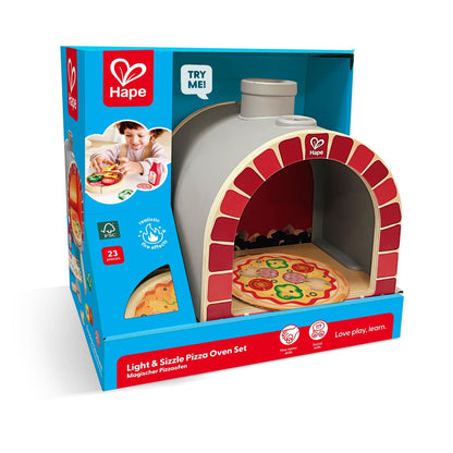 Hape - Light & Sizzle Pizza Oven Set - Preschool