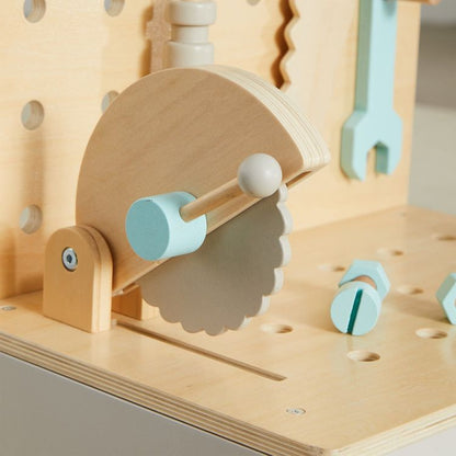 Wonder & Wise - Little Builder Wooden Construction Workbench - Preschool
