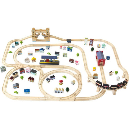 Le Toy Van - London Wood Train Set – 120 Pieces - Preschool