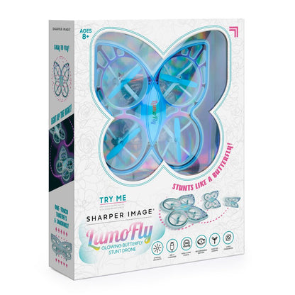 Sharper Image - Lumofly Glowing Butterfly Stunt Drone - Vehicles