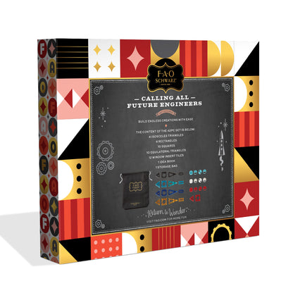 FAO Schwarz - Magnetic Tile Set Custom Creation - 40 Pieces - Creativity