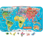 Janod - Magnetic World Map Puzzle - Puzzles