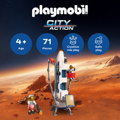 Playmobil - Mars Research Rocket Playset - Preschool