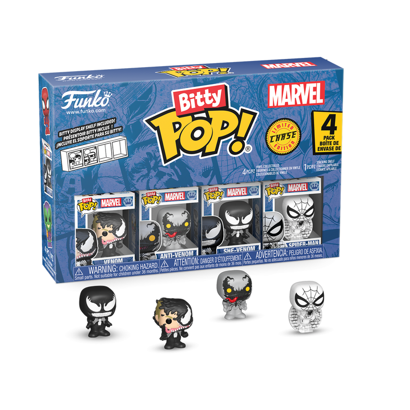 Funko - Marvel Bitty Pop! Spider-Man 4-Pack Series 3 - World of Funko