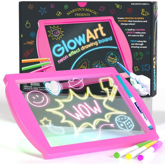 Marvin's Magic - Marvin’s Magic Glow Art Craft Kit - Pink - Creativity