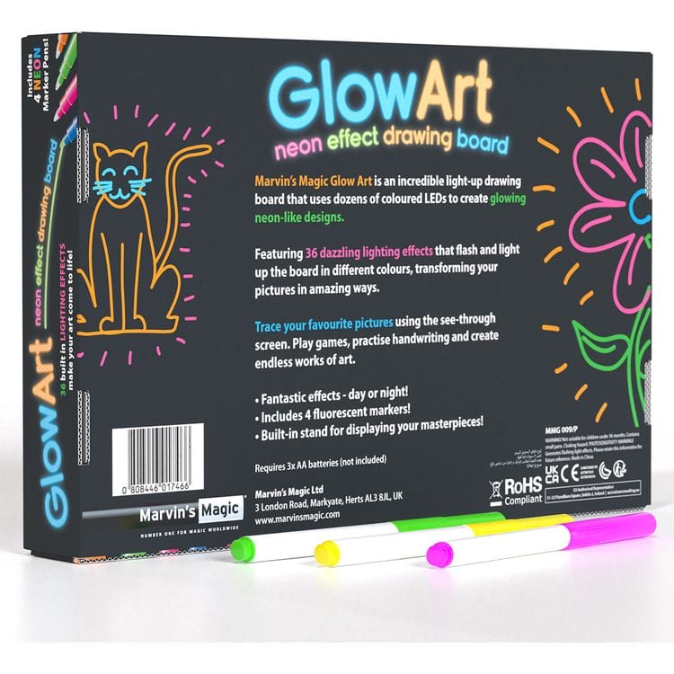 Marvin's Magic - Marvin’s Magic Glow Art Craft Kit - Pink - Creativity