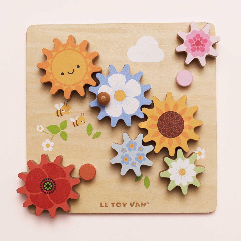 Le Toy Van - Meadow Bees Gears & Cogs Activity Toy - Infants