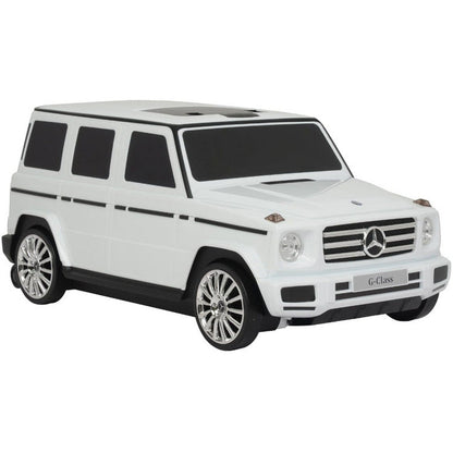 Best Ride on Cars - Mercedes G Class Suitcase - White - Outdoor