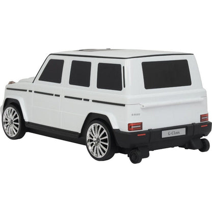 Best Ride on Cars - Mercedes G Class Suitcase - White - Outdoor