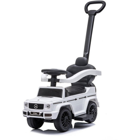 Best Ride on Cars - Mercedes G-Wagon 3 In 1 Push Car - White - Outdoor