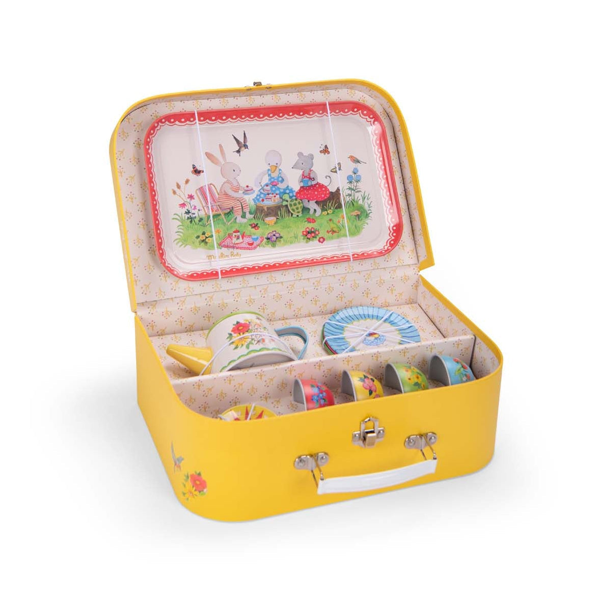 Moulin Roty - Metal Tea Set - The Big Family - Preschool