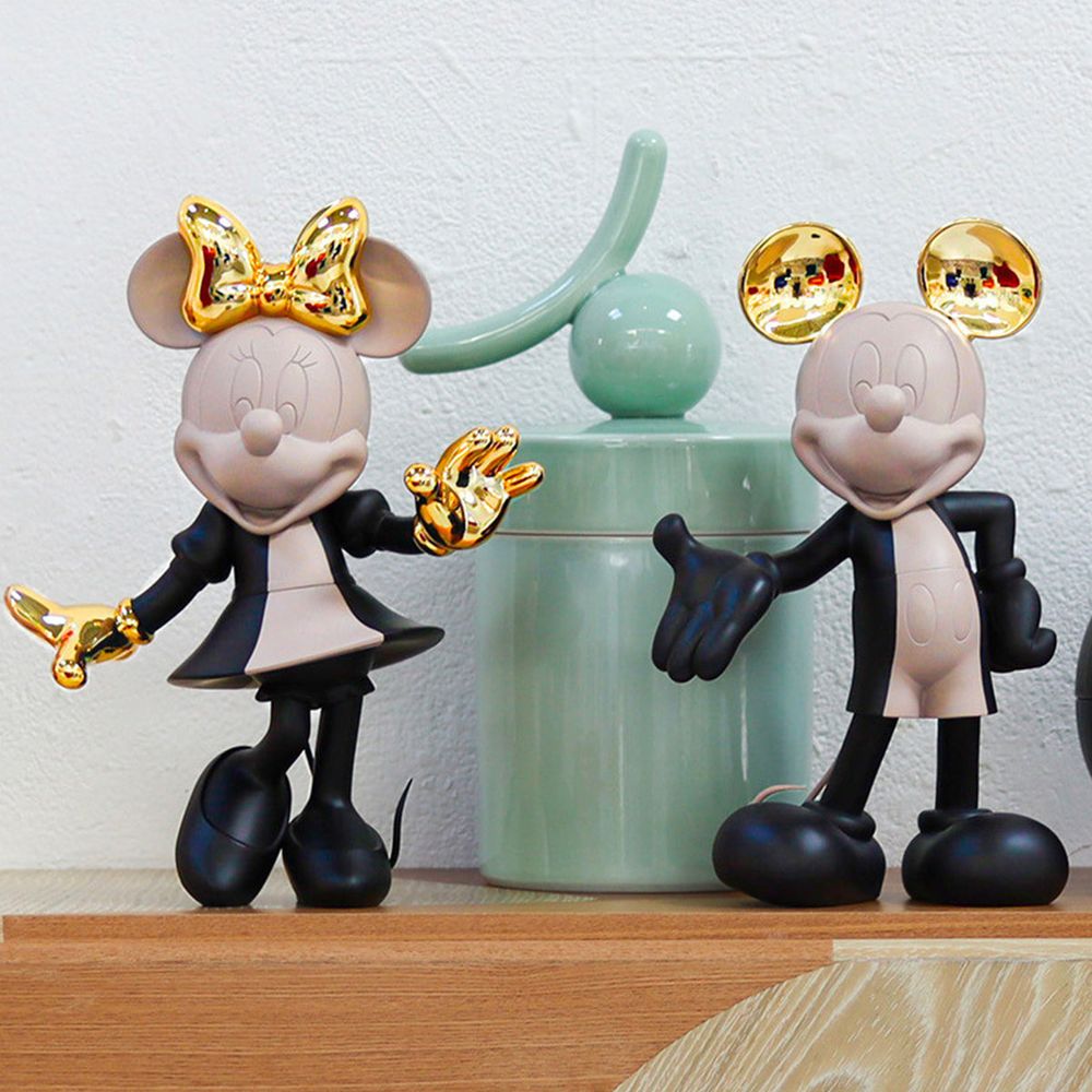 Leblon Delienne - Mickey Mouse 12" Kelly Hoppen Figurine - Black, Taupe & Gold - Collectibles