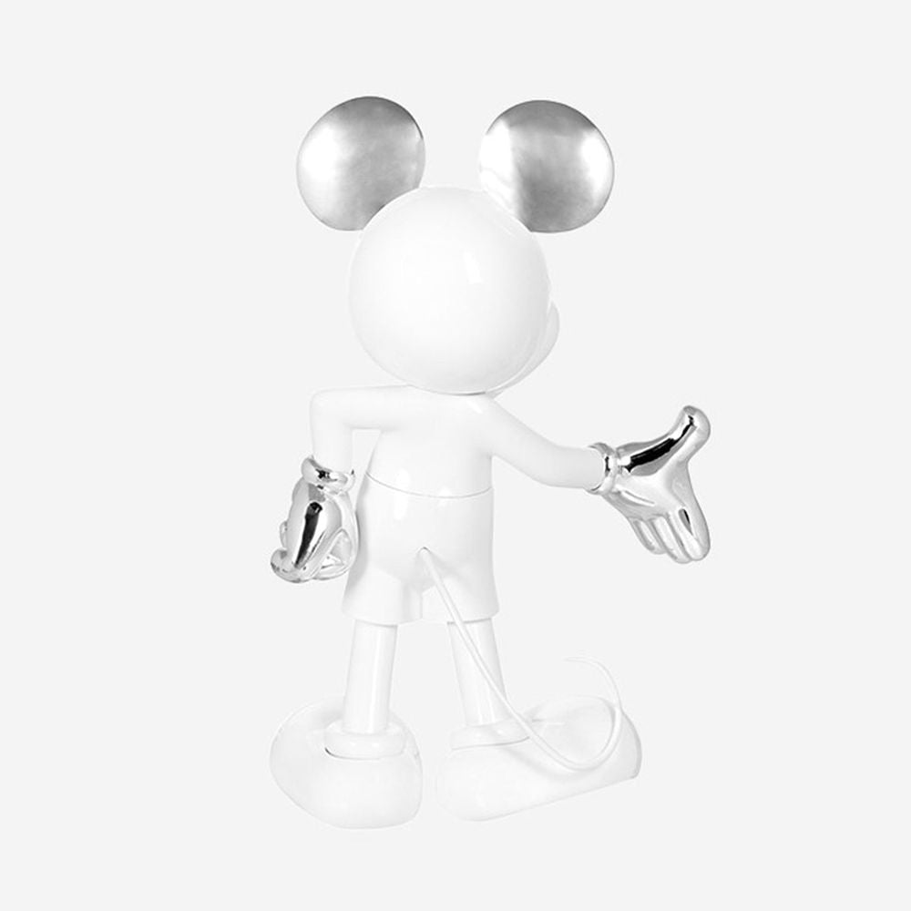 Leblon Delienne - Mickey Mouse 12" Welcome Studio Figurine - White & Silver - Collectibles